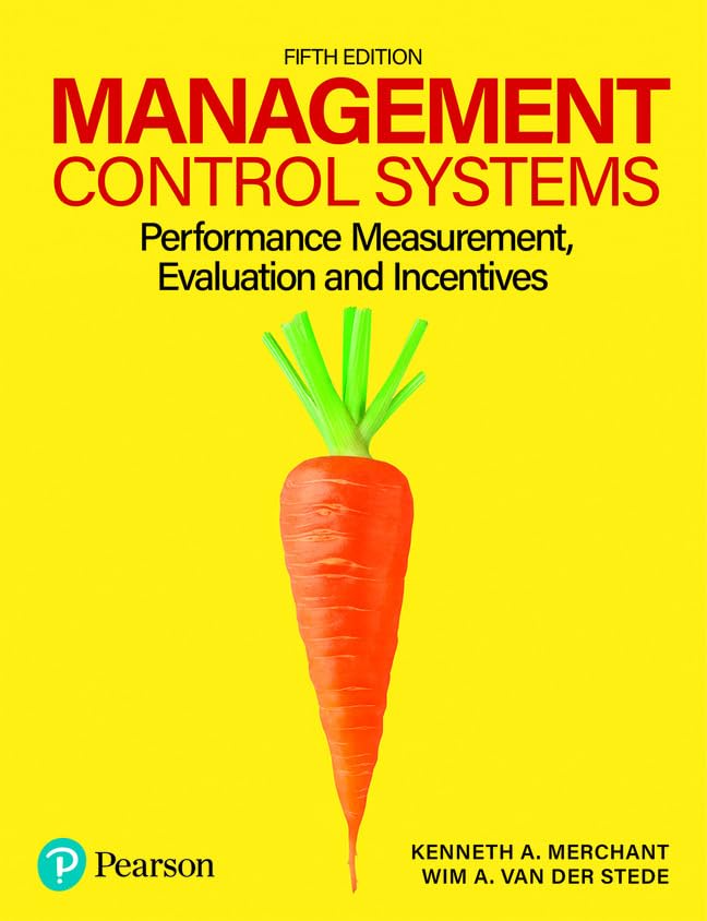 [9781292444130] Management Control System 5TH ED