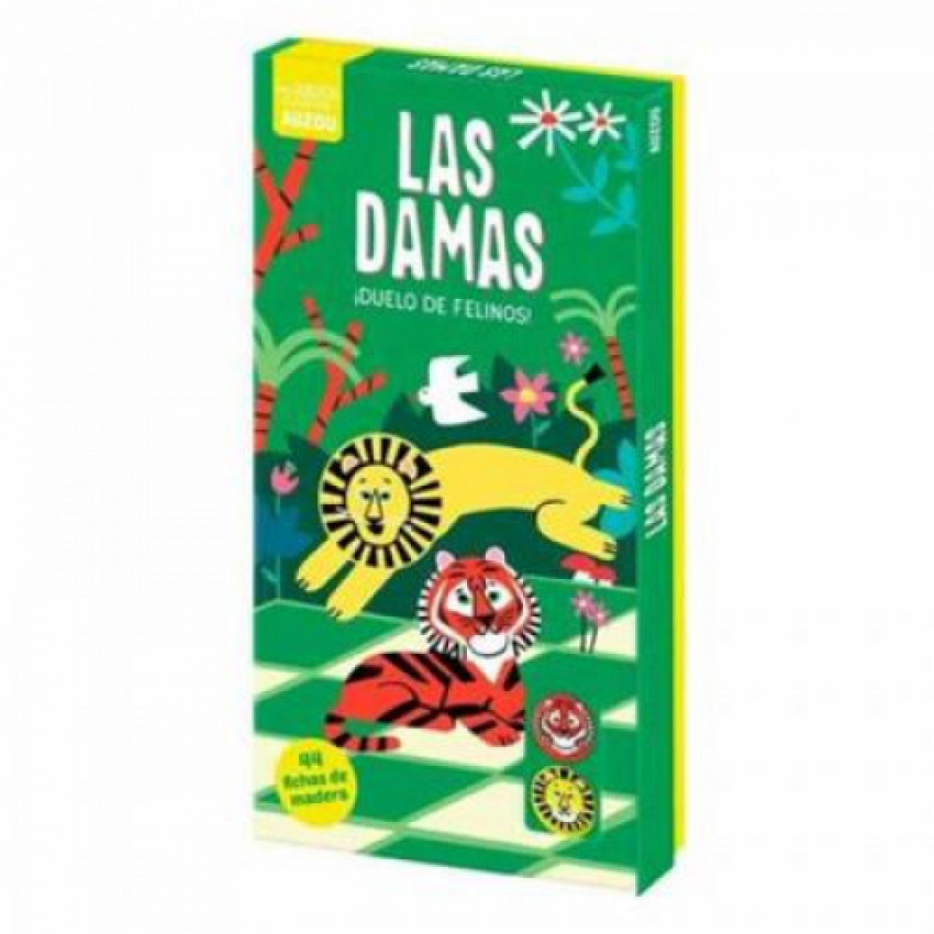 [9782733899007] DAMAS. DUELO DE FELINOS. JUEGO DE MADERA