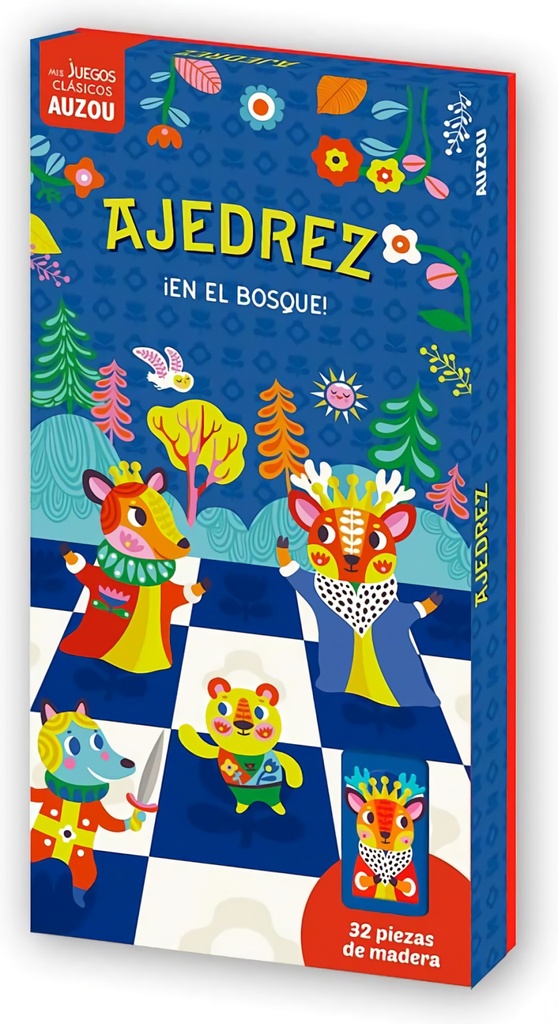 [9782733899687] AJEDREZ EN EL BOSQUE. JUEGO DE MADERA