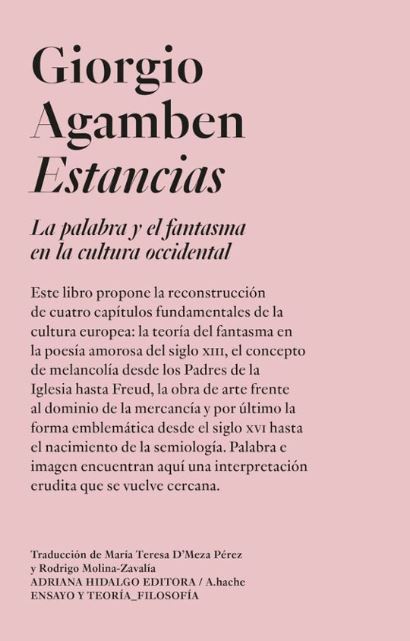 [9786316615497] Estancias:la palabra y el fantasma en la cultura occidental