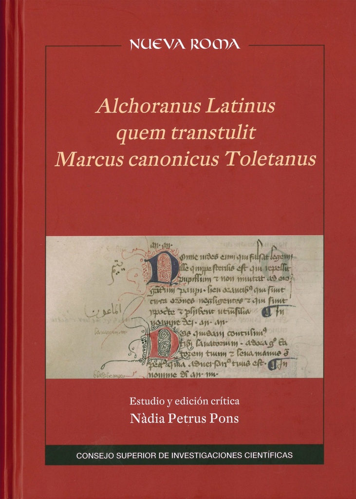 [9788400101602] ALCHORANUS LATINUS TRANSTULIT MARCUS CANONICUS TOLETANUS