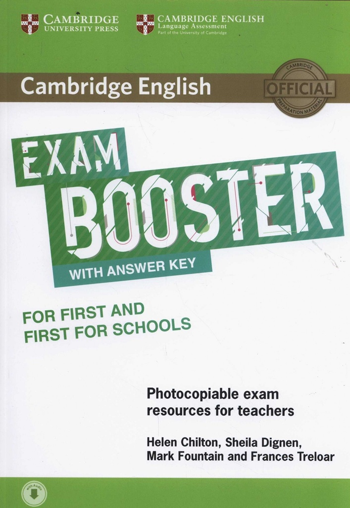 [9781316648438] Cambridge English Exam Booster for First and First for Schools with Answer Key w