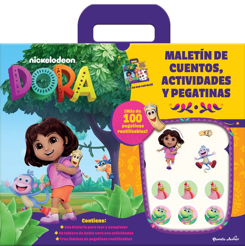 [9788408300335] Dora. Maletín de cuentos, actividades y pegatinas