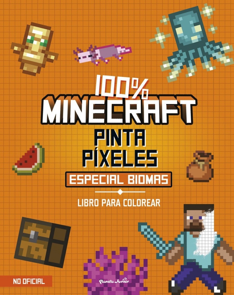 [9788408311362] 100% Minecraft. Pinta píxeles. Especial biomas