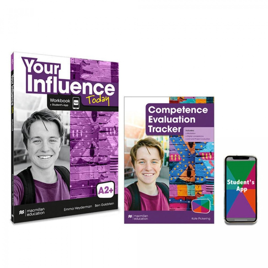 [9781380099198] YOUR INFLUENCE TODAY A2+ Workbook, Competence Evaluation Tracker y Student's App