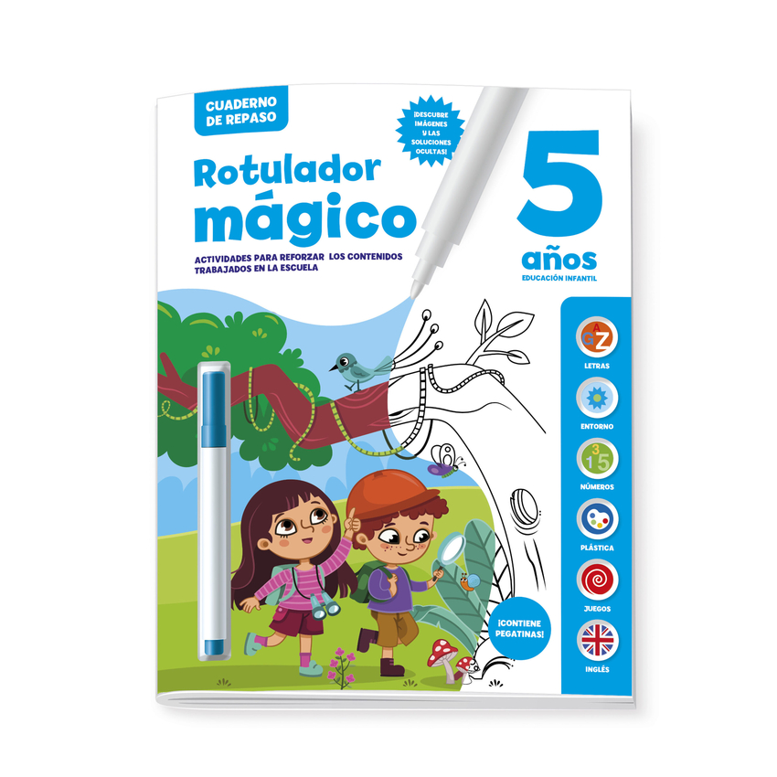 [9788410133488] CUADERNO DE REPASO 5 AÑOS - ROTULADOR MAGICO