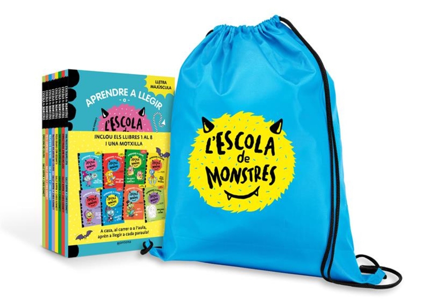 [9788410395749] Aprendre a llegir a l'Escola de Monstres - Pack amb els llibres 1-8 (inclou un regal!)