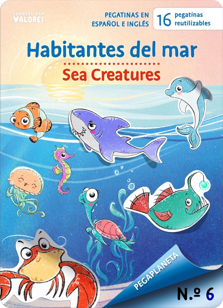 [9788410413351] PEGAPLANETA 6. Habitantes del mar - Sea Creatures