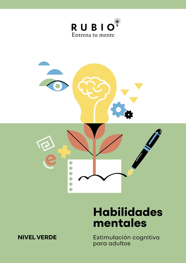 [9788410418202] Habilidades mentales. Estimulación cognitiva para adultos. (Nivel verde. Vol. I)