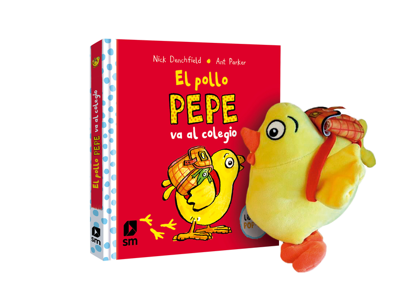 [9788410550100] Pack El pollo Pepe va al colegio con muñeco