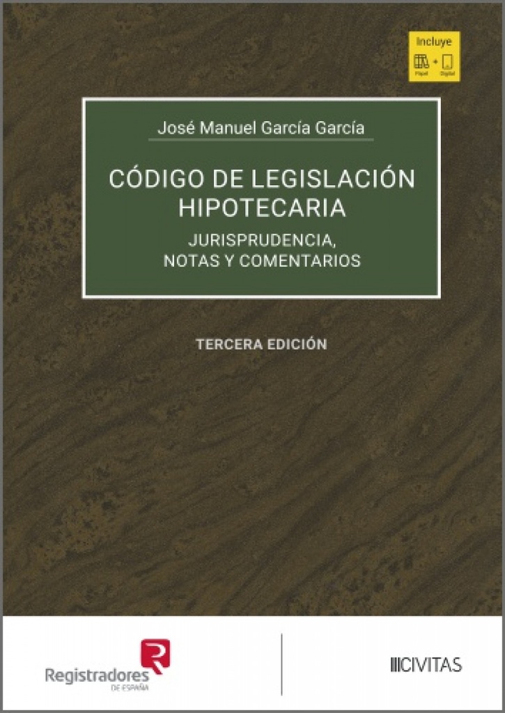 [9788410853874] CODIGO DE LEGISLACION HIPOTECARIA (TOMOS I-II)