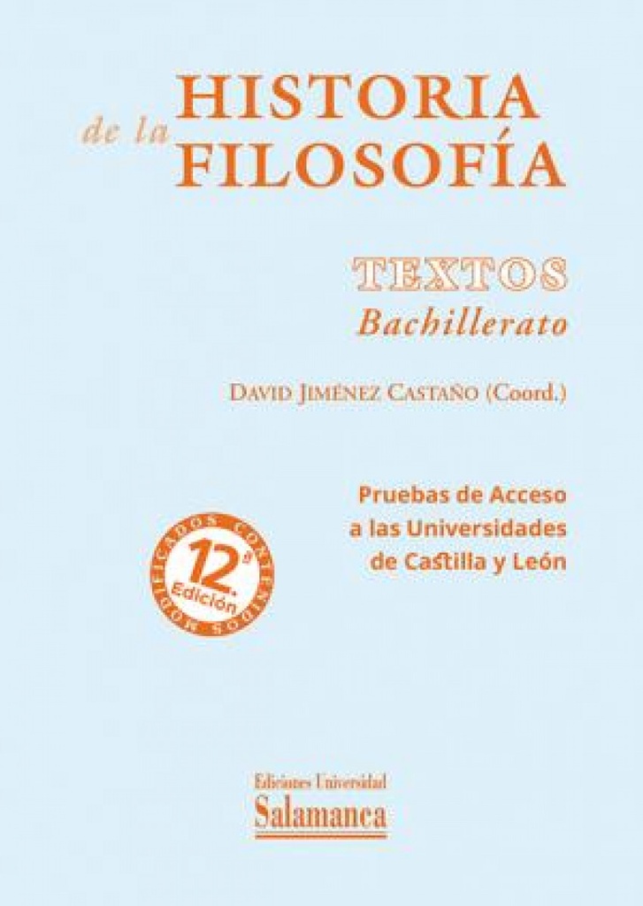 [9788410910799] Historia de la filosofía. Textos. Bachillerato