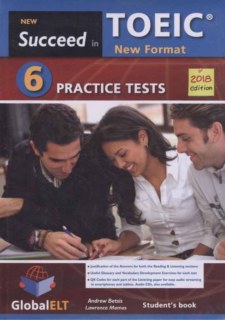 [9781781646137] Succeded in Toeic (new 2018 Exam Fromat) 6 Practice Test Self-study