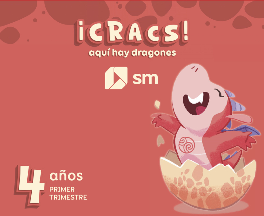 [9788411822497] Método globalizado. 4 años. 1 Trimestre. ¡Cracs! Aquí hay dragones