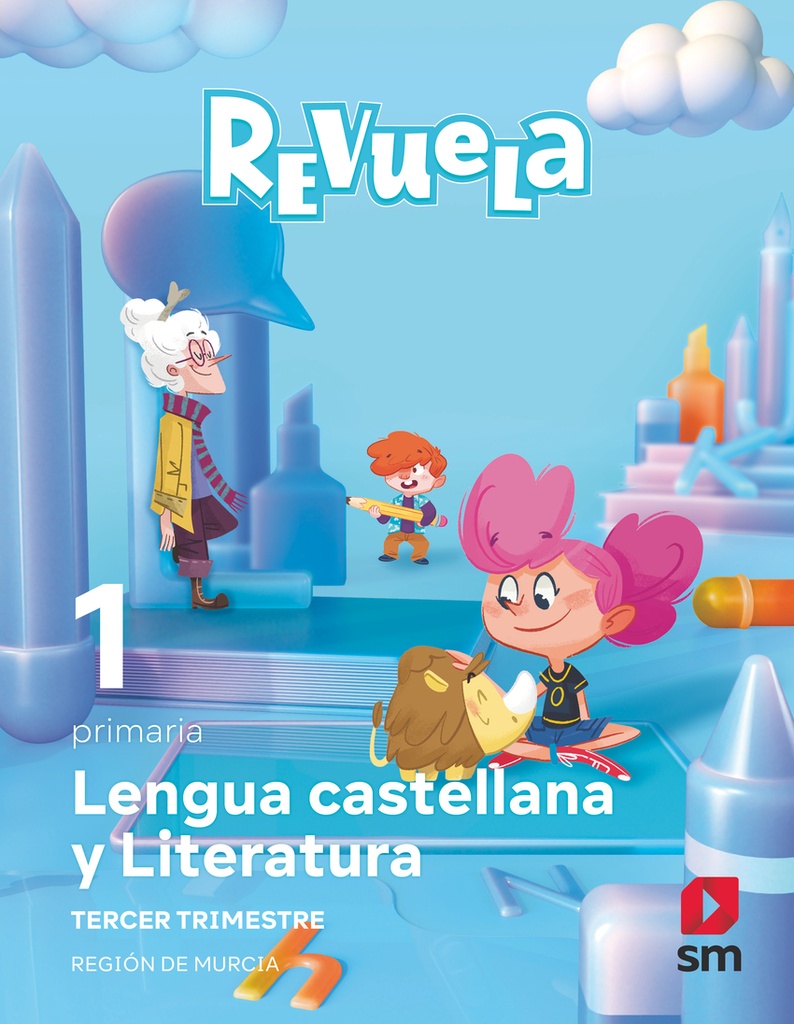 [9788411826624] Lengua Castellana y Literatura. 1 Primaria. Trimestres. Revuela. Región de Murcia