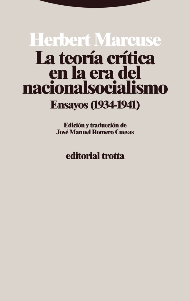 [9788413642994] La teoría crítica en la era del nacionalsocialismo