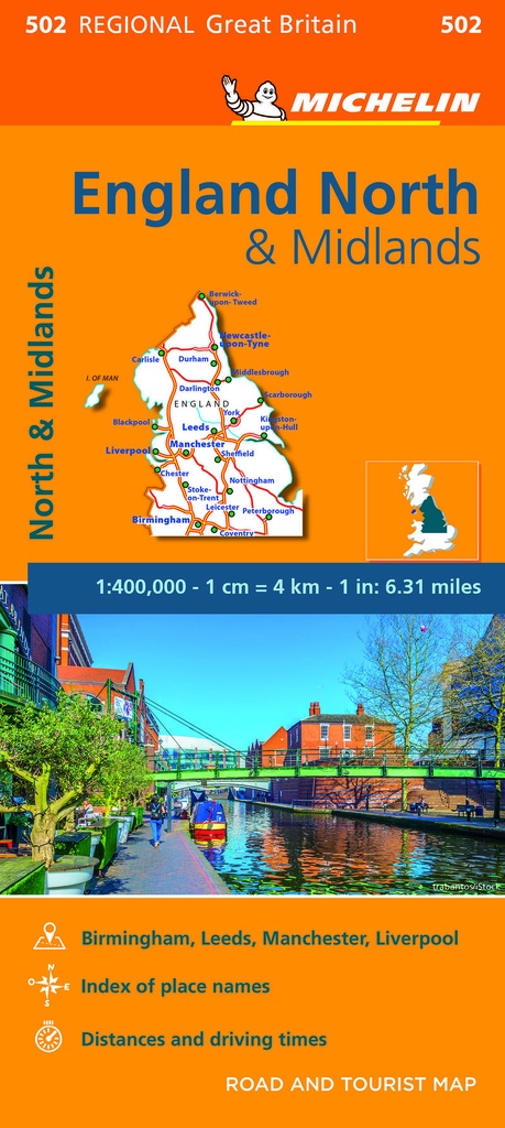 [9782067175006] MAPA REGIONAL NORTHERN ENGLAND, MIDLANDS (11502)