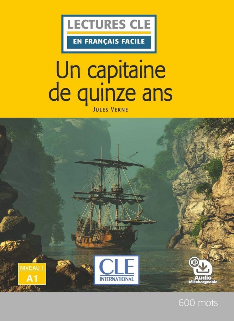 [9782090318289] Un Capitaine de 15 Ans - Niveau 1, A1 - Livre + Audio Téléchargeable