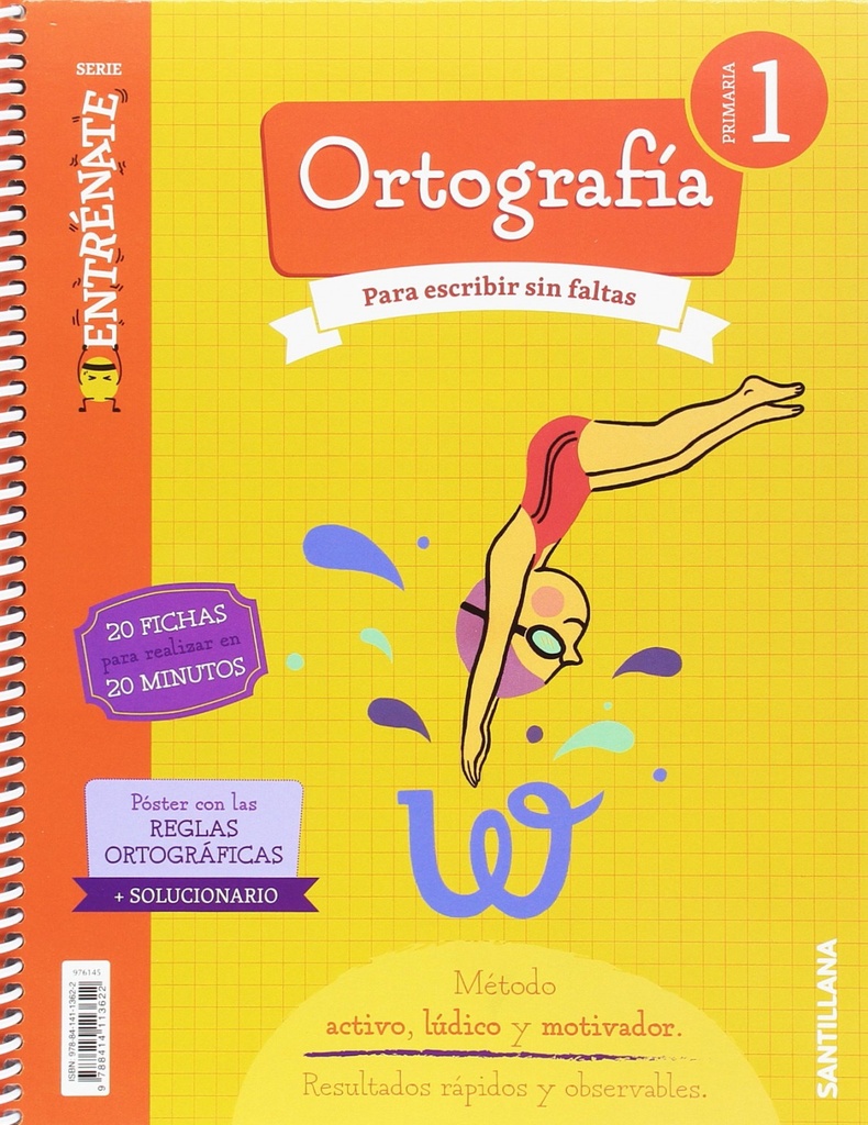[9788414113622] CUADERNO ORTOGRAFÍA 1ºPRIMARIA. ENTRÉNATE