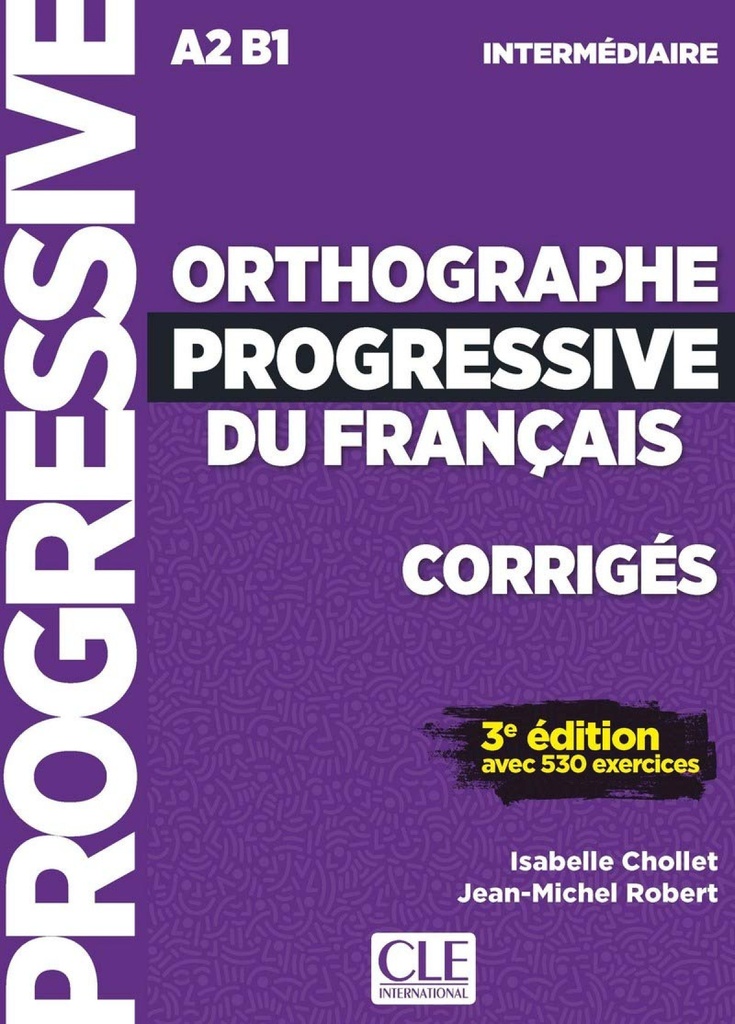 [9782090384604] Corriges Orthographe Progressive Niveau Intermediaire