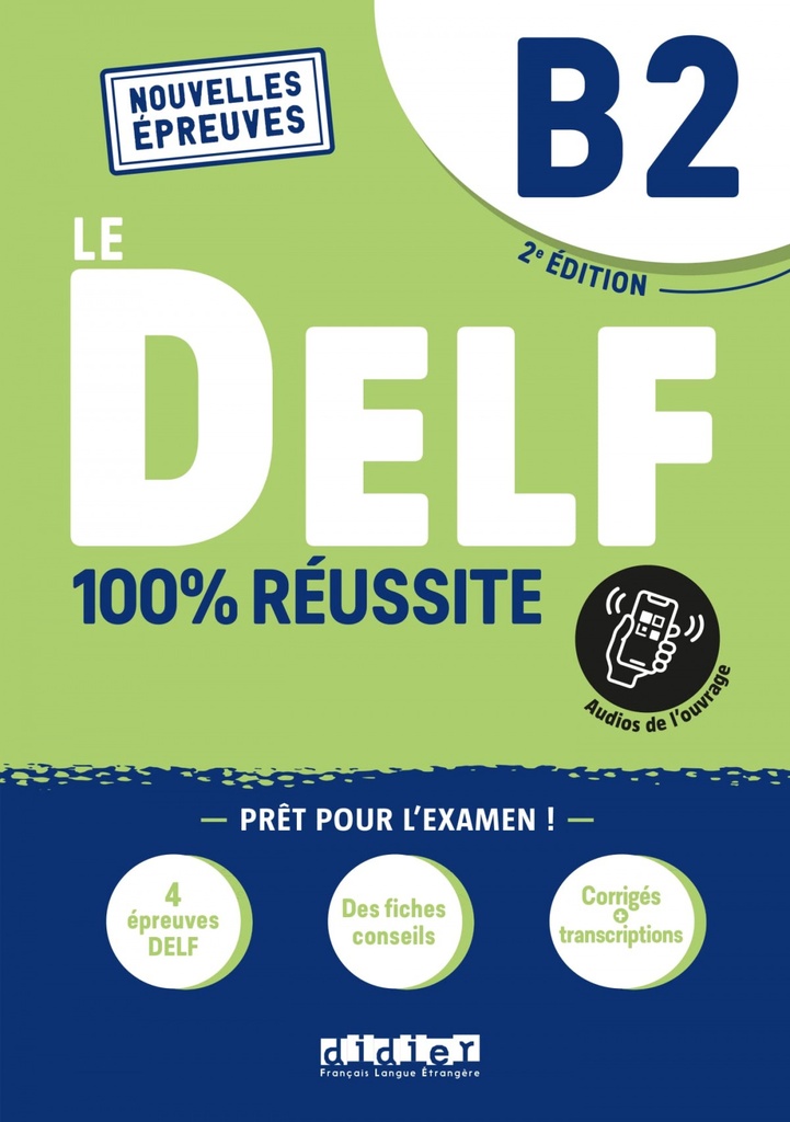 [9782278102549] 100% Reussite-le Delf B2 Livre+onp Ed22