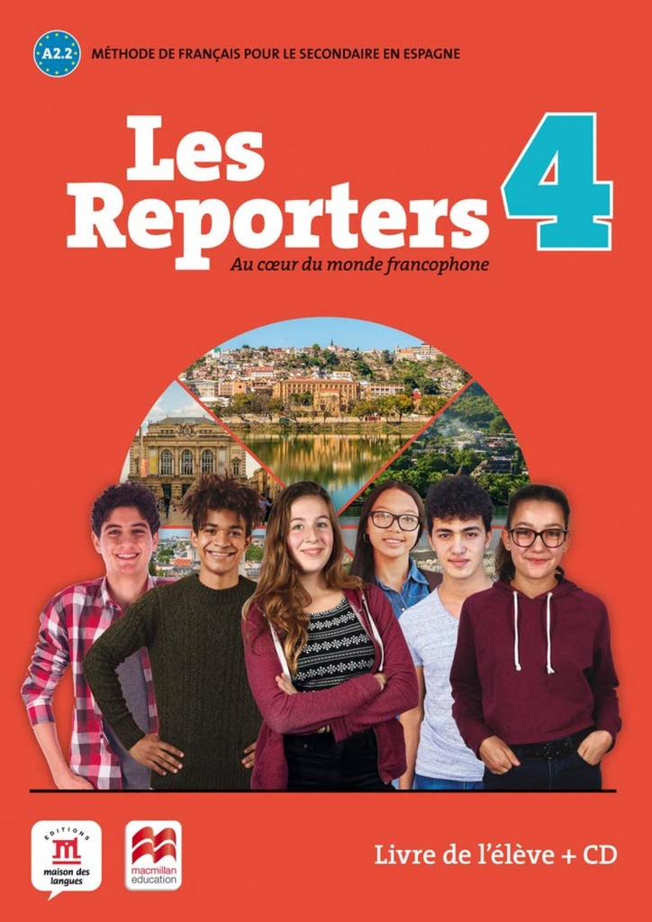 [9788417260248] LES REPORTERS 4 A2.2 LIVRE L'ELEVE +CD