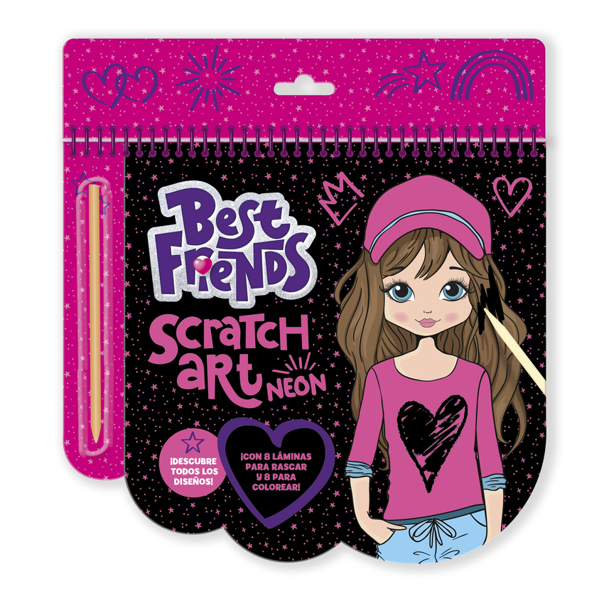 [9788418861628] BEST FRIENDS SCRATCH ART NEON