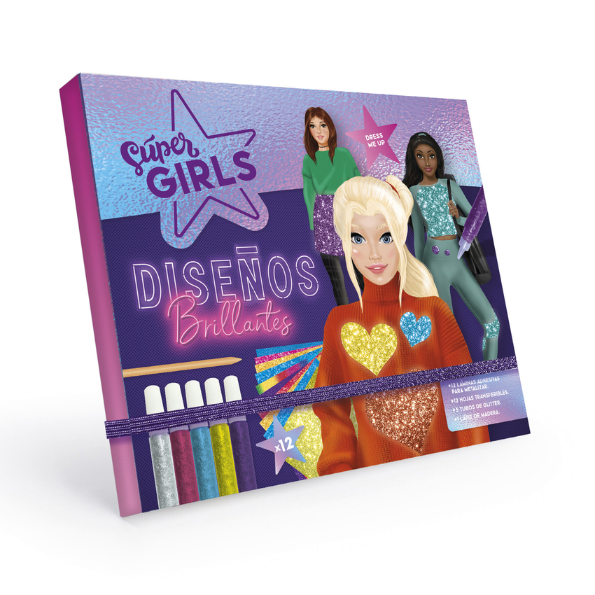 [9788418861833] SUPER GIRLS - DISEÑOS BRILLANTES