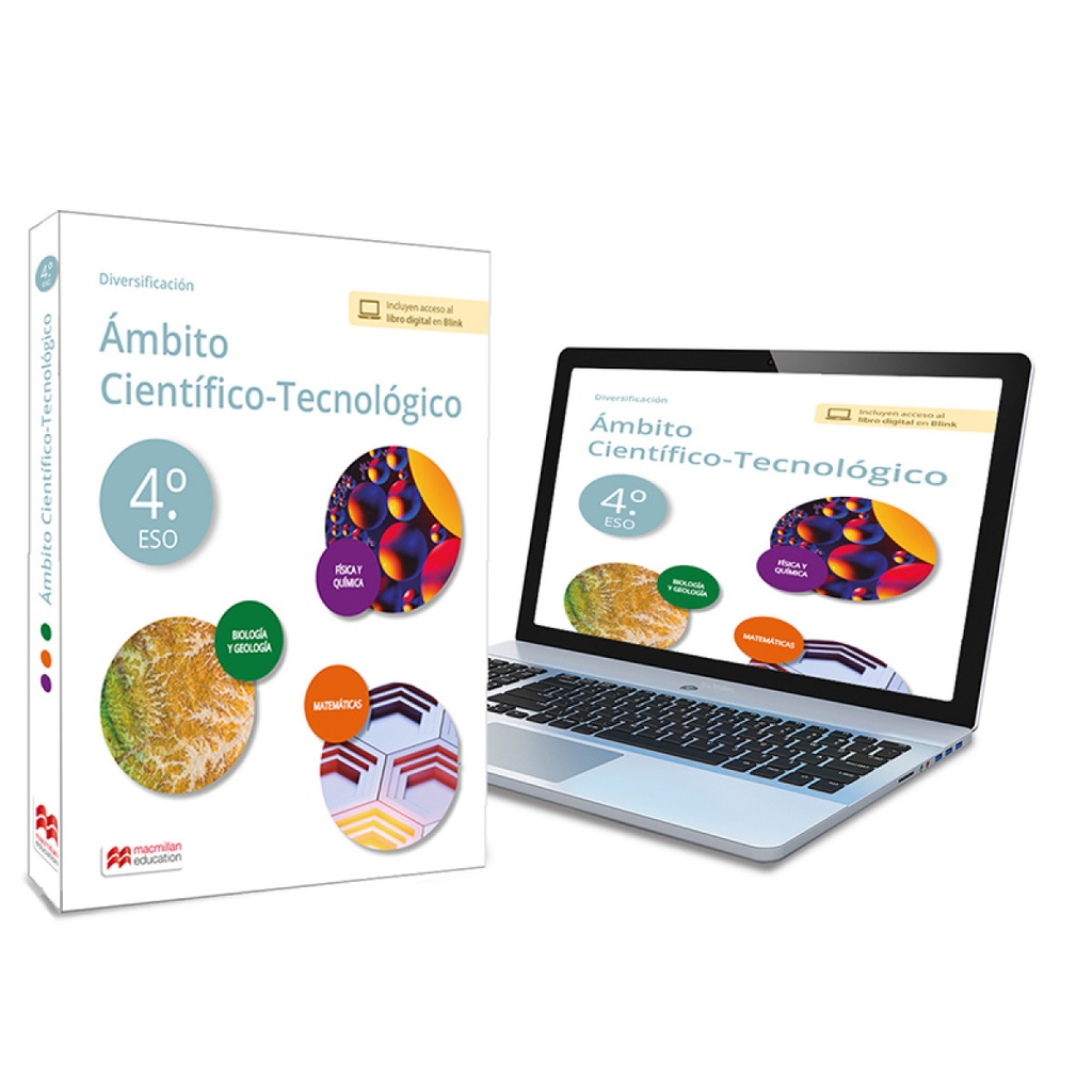 [9788419062680] Diversificación 4ºESO Á. Científico-Tecnológico - Biología y Geología, Física y Química, Matemáticas