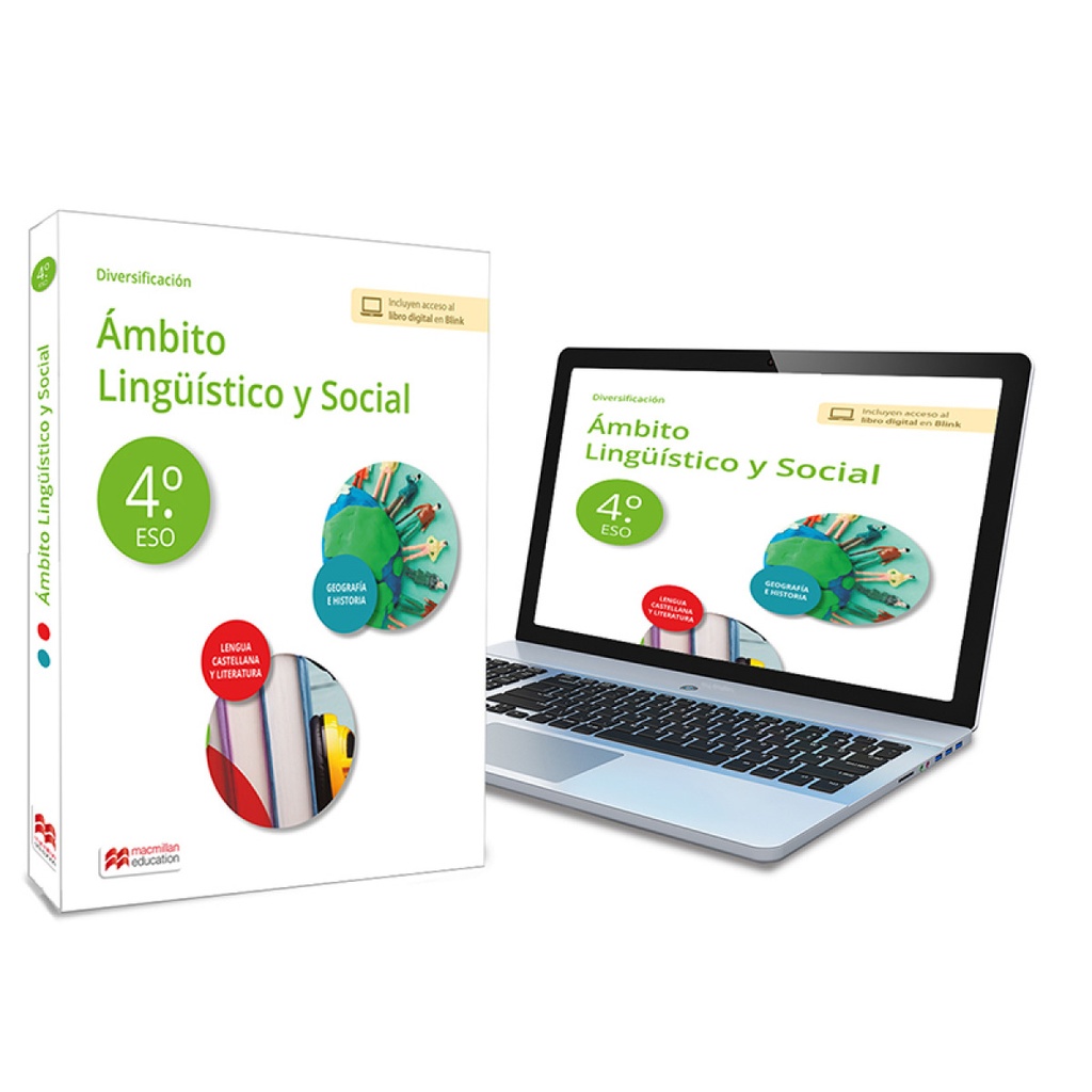 [9788419062697] Diversificación 4ºESO - Ámbito Lingüístico y Social - Geografía e Historia - Lengua y Literatura