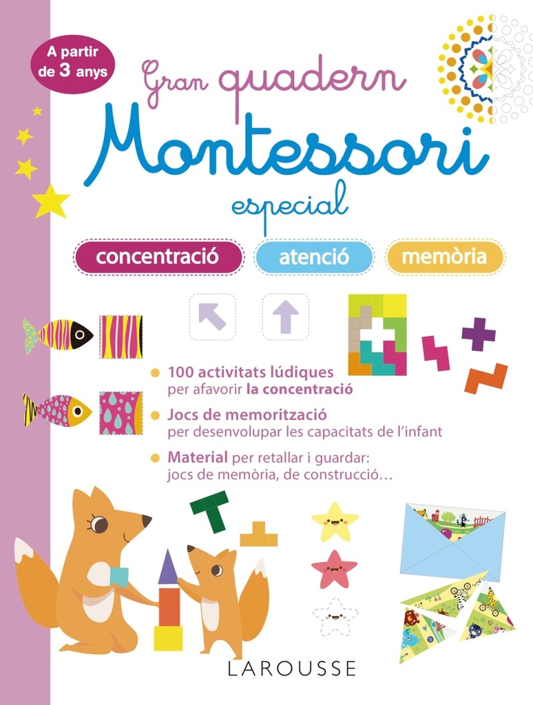 [9788419436863] Gran quadern Montessori especial concentració, atenció i memoria. A partir de 3 anys