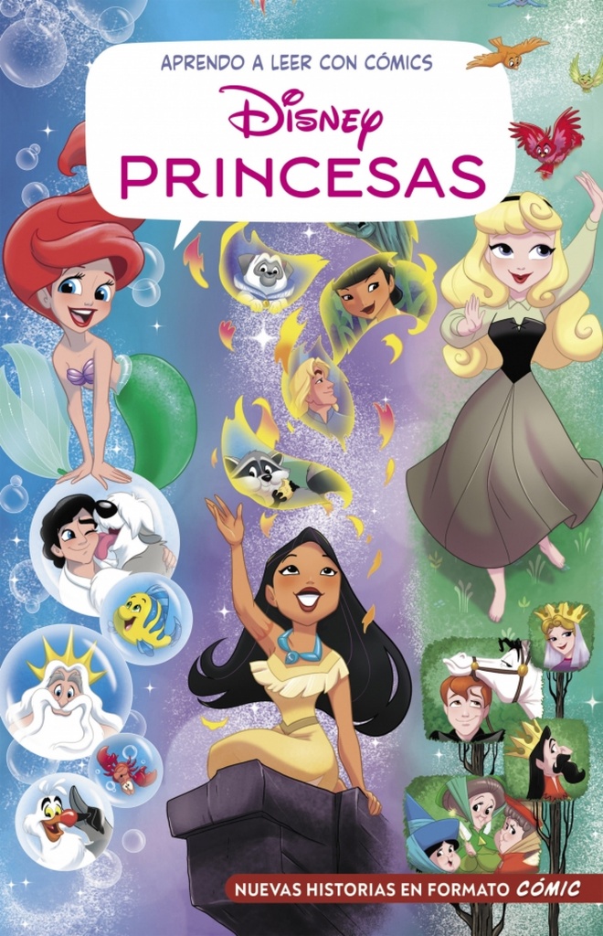 [9788419487384] Aprendo a leer con cómics Disney - Las historias más divertidas de PRINCESAS DISNEY