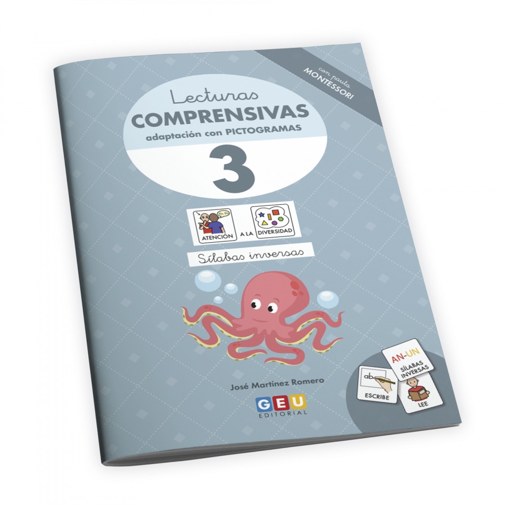 [9788419646880] LECTURAS COMPRENSIVAS 3 EI CON PICTOGRAMAS PAUTA MONTESSORI