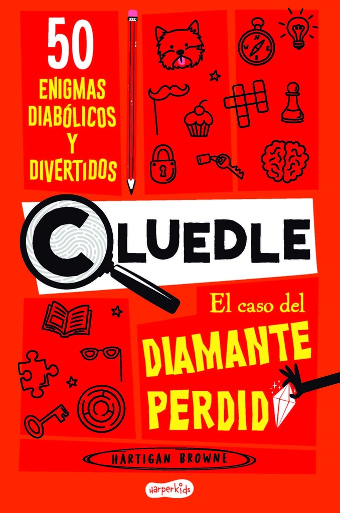 [9788419802668] CLUEDLE 1: El caso del diamante perdido: 50 enigmas diabólicos y divertidos (Libro 1)