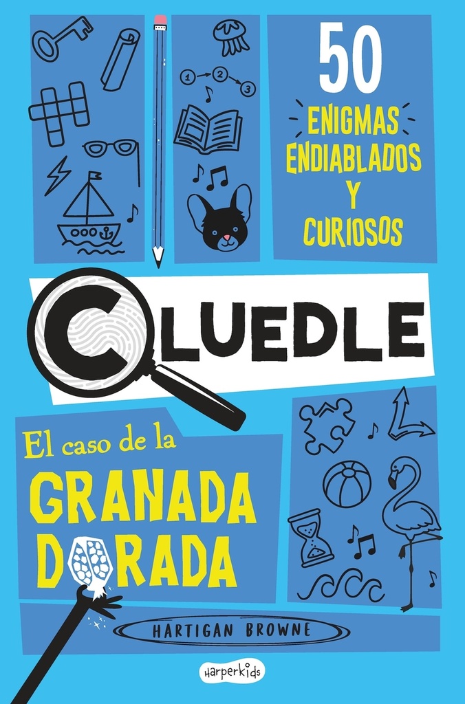 [9788419802699] CLUEDLE 2: El caso de la granada dorada: 50 enigmas endiablados y curiosos (Libro 2)
