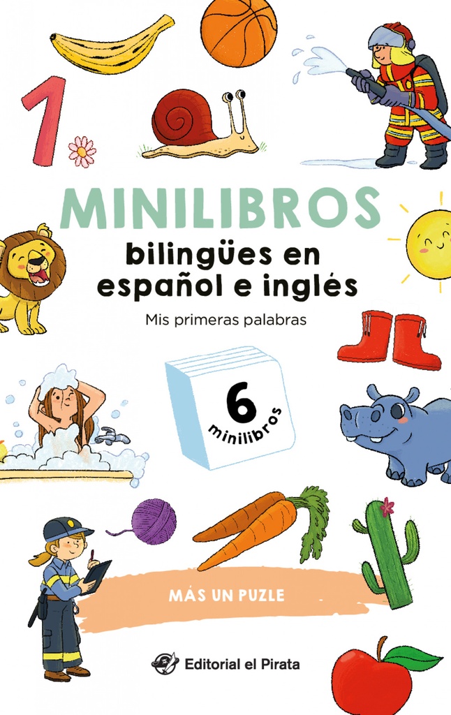 [9788419898579] Minilibros bilingües en español e inglés - Mis primeras palabras
