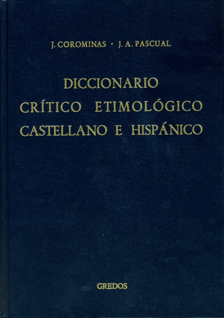 [9788424900663] 4.Diccionario Crítico Etimológico (Me-R)