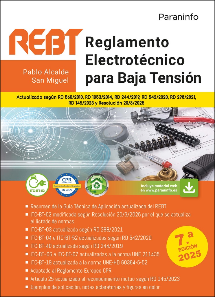 [9788428373531] Reglamento Electrotécnico para Baja Tensión. REBT 7.ª edición 2025