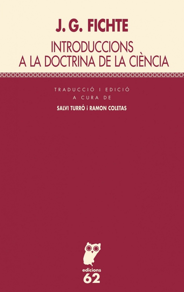 [9788429755572] Introduccions a la doctrina de la ciència