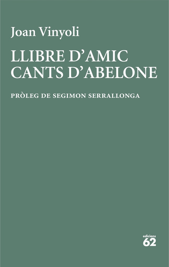 [9788429782677] Llibre d'amic/Cants d'Abelone