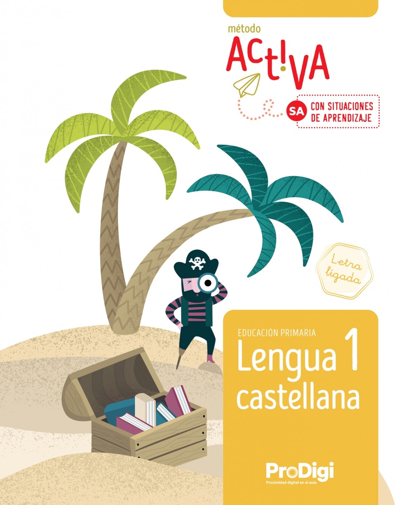 [9788430743841] LENGUA 1ºEP 25 LETRA LIGADA NUEVA ACTIVA PRODIGI S
