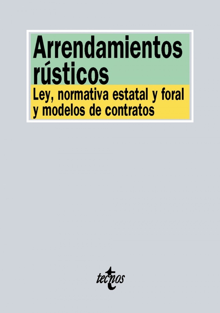 [9788430968817] Arrendamientos rústicos