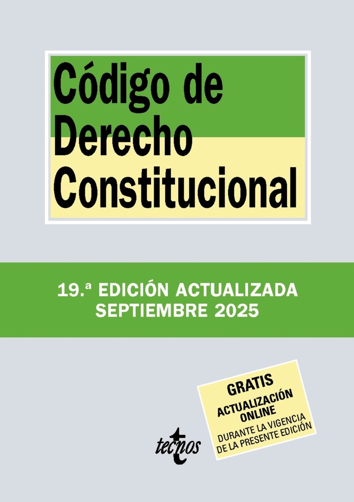 [9788430993123] Código de Derecho Constitucional