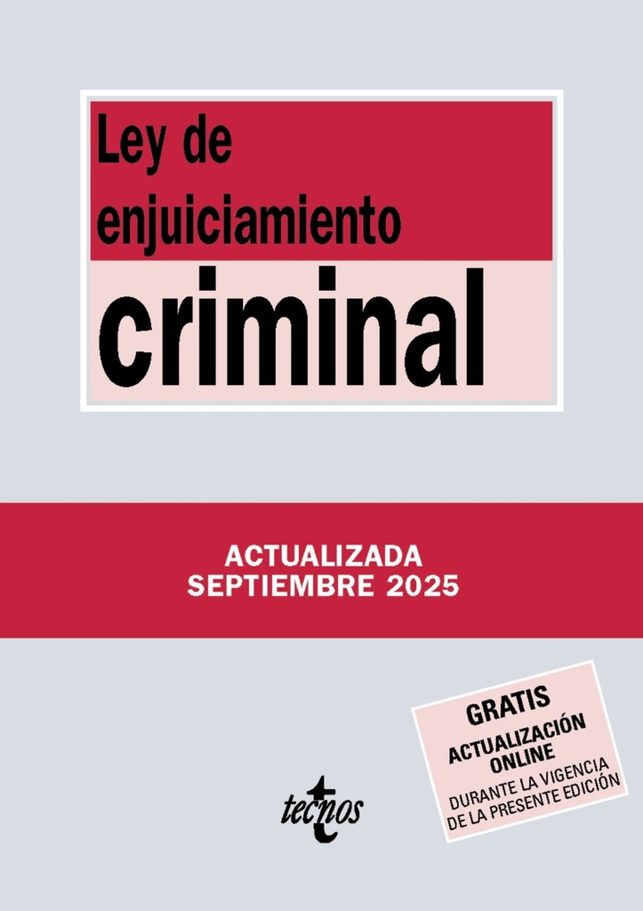 [9788430993185] Ley de Enjuiciamiento Criminal