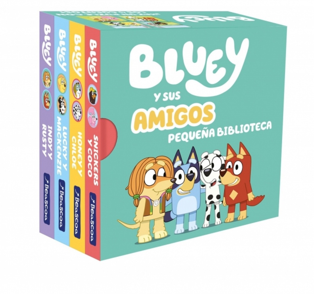 [9788448870355] Bluey. Libro juguete - Bluey y sus amigos. Pequeña biblioteca (edición en español)