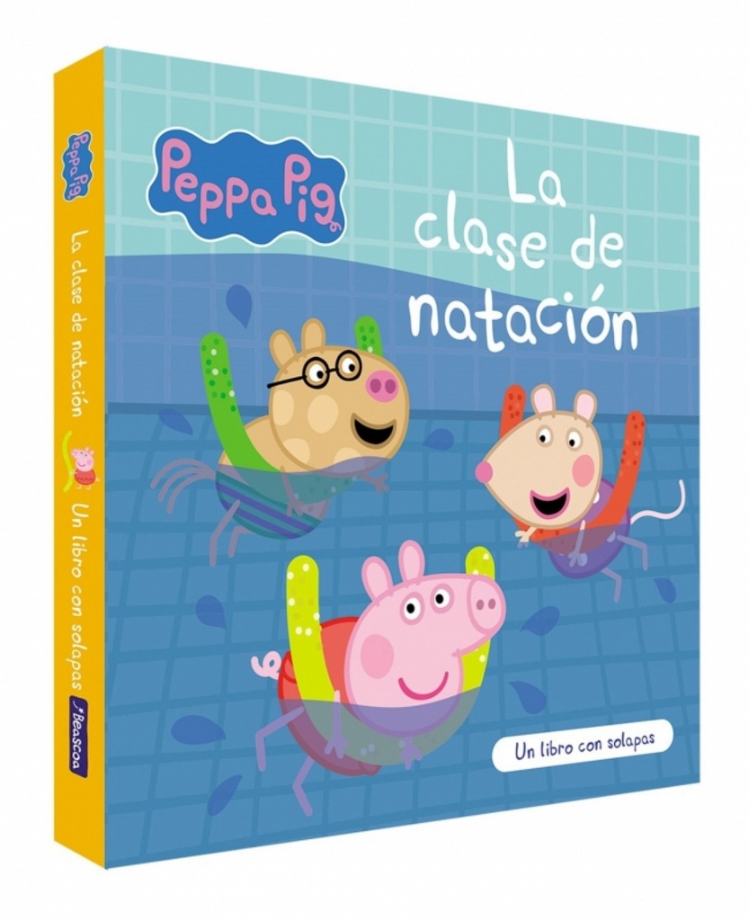 [9788448870430] Peppa Pig. Libro de cartón con solapas - La clase de natación