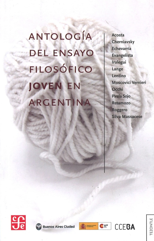 [9789505579297] Antología del ensayo filosófico joven en Argentina