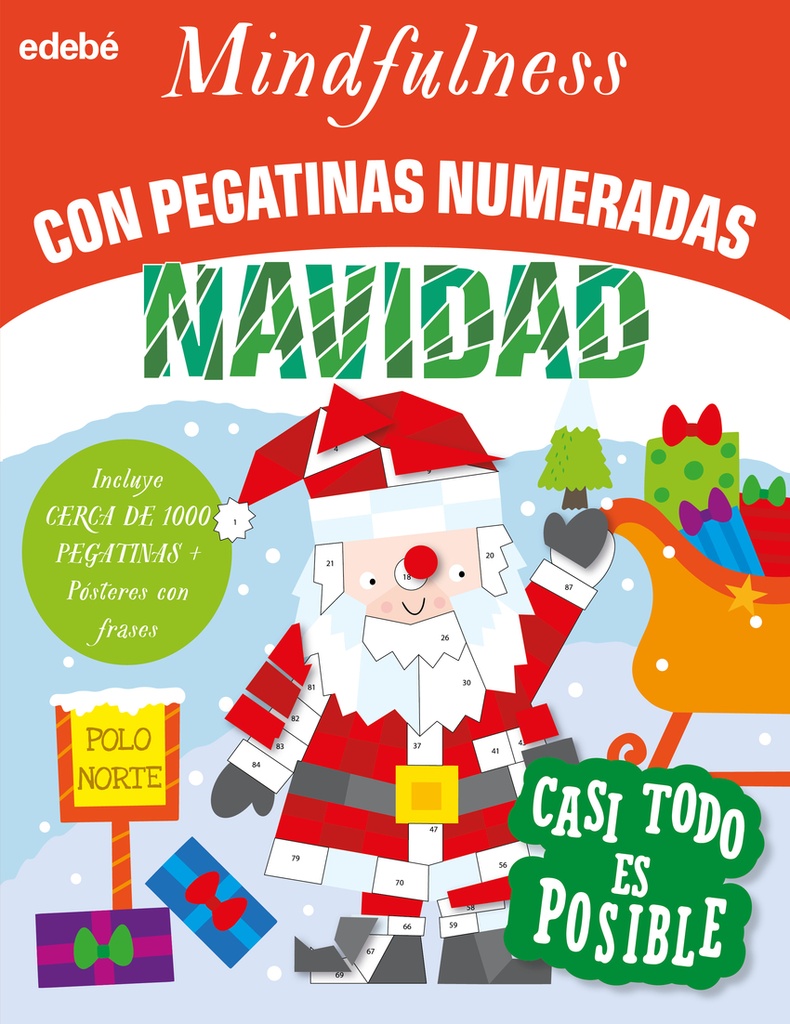 [9788468370811] MINDFULNESS CON PEGATINAS NUMERADAS: NAVIDAD
