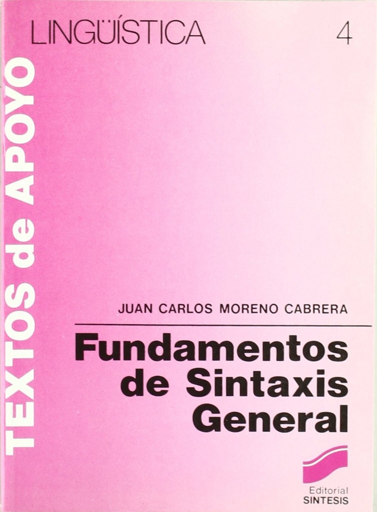 [9788477380016] FUNDAMENTOS DE SINTAXIS GRAL