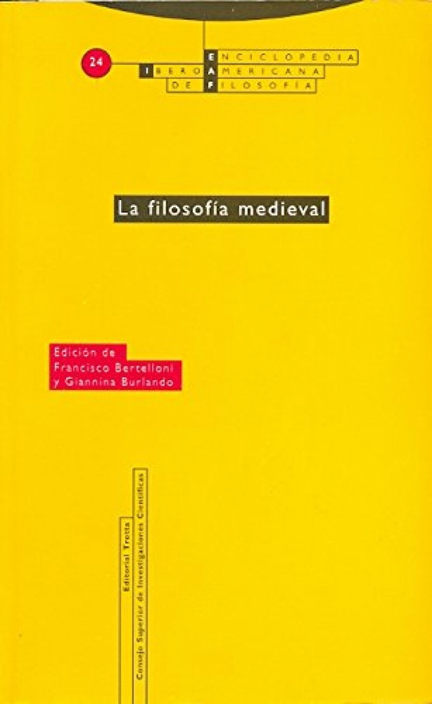 [9788481645354] LA FILOSOFÍA MEDIEVAL